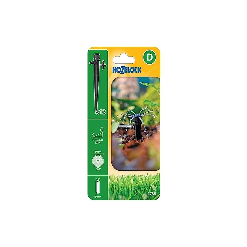 HOZELOCK - Micro Sprinkler Adjustable 360° In-Line, ø 13 mm