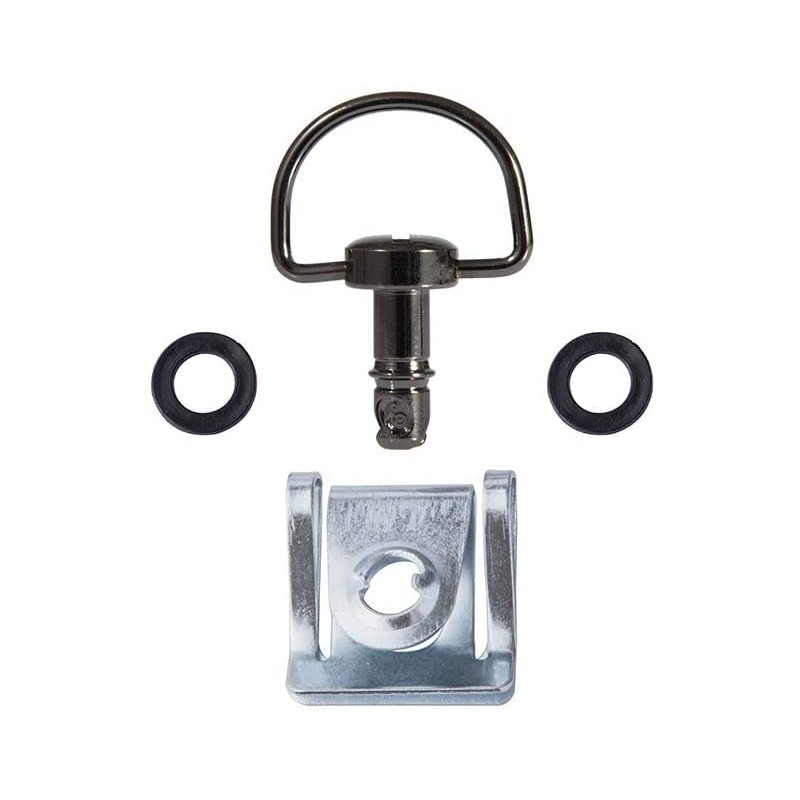 Oldbones 10 x Black Chrome Quick Release D-Ring Clasps Type