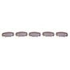 50pcs 8 Tips 8 Teeth Snap Comb Wig Clips Stainless