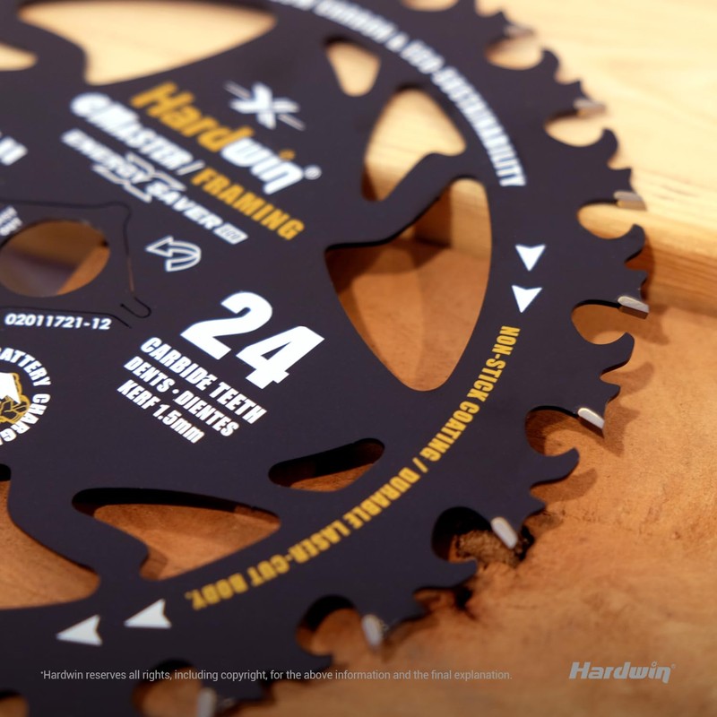 Hardwin 6 1/2 Inch Framing Circular Saw Blade-3Pack, 24T ATB