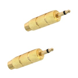 ChromaCast 1/4-Inch (Female) Stereo Plug to 3.5mm (Male) Stereo Jack Adapter (2 Pack)