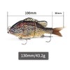 ODS Glide Bait Bionic Jointed Artificial Swimbait with Fiber Tail