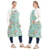APRONNER Cotton Linen Baking Plus Size Aprons for Women with