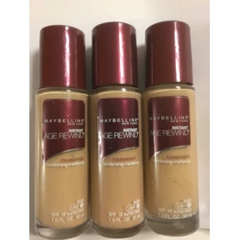 Maybelline 3 X Maybelline Instant Age Rewind Foundation SPF18 Nude (Light-4) .