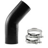 Ucreative 45 Degree Elbow ID: 3" (76mm) 4-Ply 5mm Thickness High Performance Silicone Hose Coupler with T-Bolt Clamp