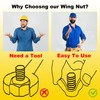 Fondlife Wing Nut, Stainless Steel Wing Nuts Kit with Washers