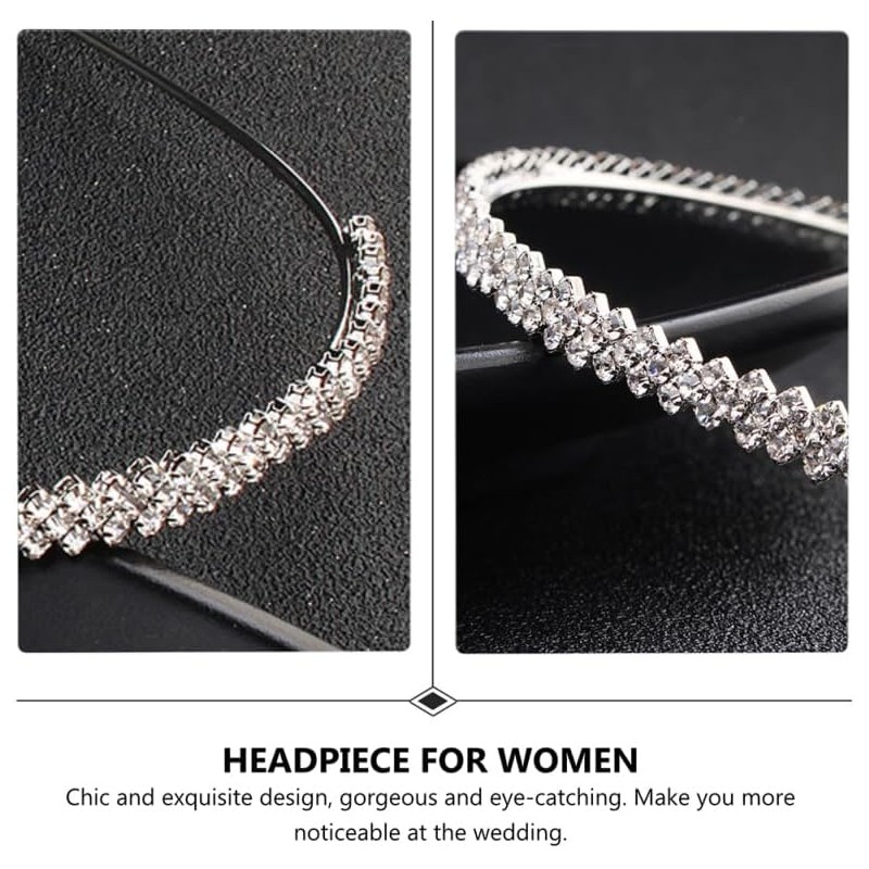 Hemoton Diadema Con Diamantes De Imitación Para Mujer Banda De