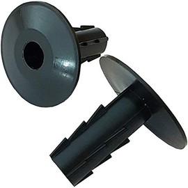 2x 8mm Black Single Cable Bushes-Feed Through Wall Cover-Coaxial/Coax Hole/Entry Tidy Cap - Grommet-Satellite-Brick-Plate-RG6-CCTV