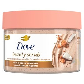 DOVE Beauty Scrub Jabón Exfoliante Corporal Coco y Azúcar Morena, 280 g