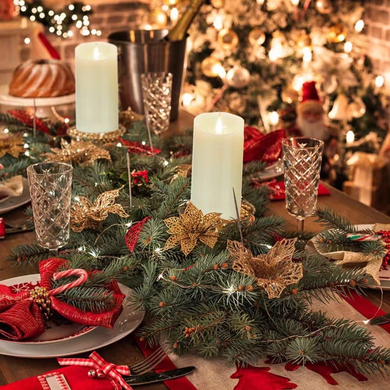Nancia Flameless Battery Operated Flicking Candles:Remote Control Realistic Wax Pillar
