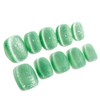 Sun&Beam Nails Handmade Nail Tip, Short, Round, Plain, Young Green,