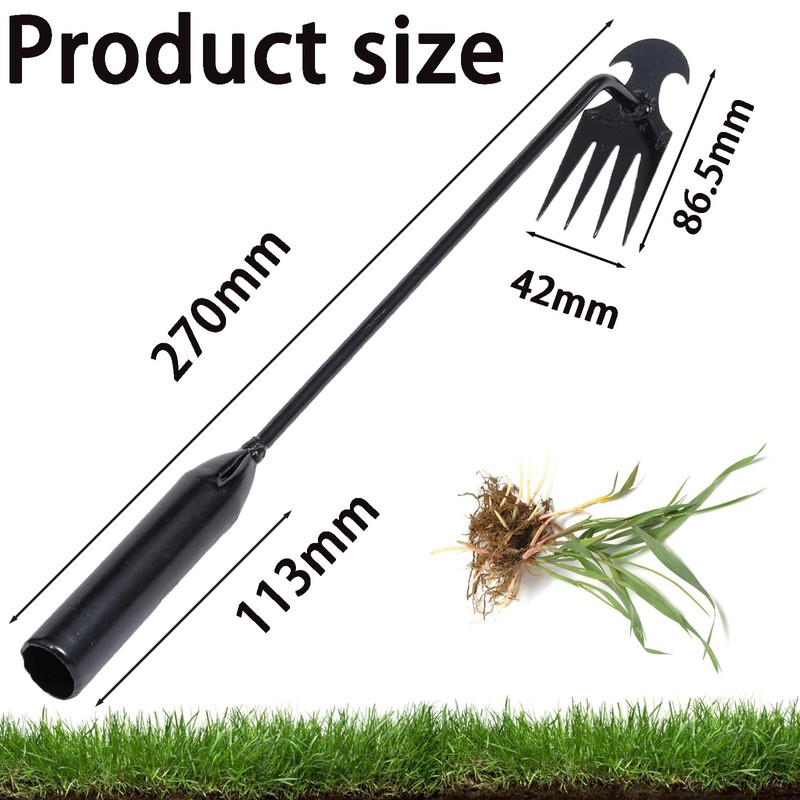 wodehahagou 2 Pcs Weeding Tool Multi Purpose Garden Weeder Tool