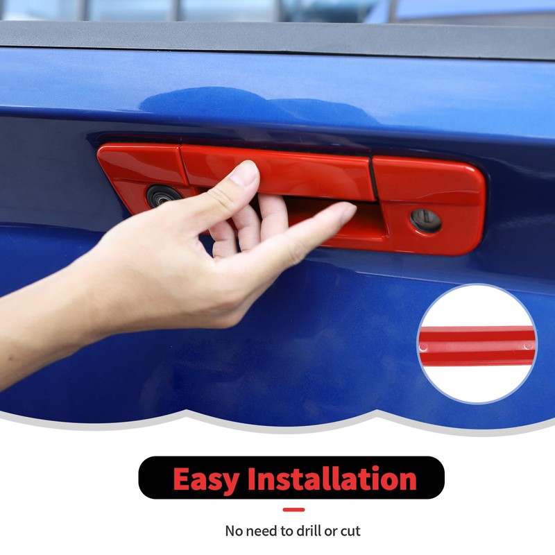 RT-TCZ Tailgate Handle Cover Rear Door Handle Cover Trim Decoration