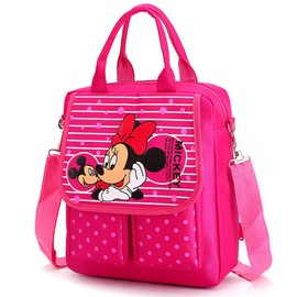 Kids Students Cute Cartoon Print Schoolbag Backpack Girls Boys Gifts (Red)