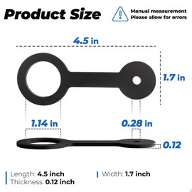 Bestgle 5Pcs RV Shower Door Travel Latch Strap, Flexible Rubber Secure Safe Door Lock Strap for Most Camper Trailer Motorhome Third Wheel, Replace RV Camping Accessories F100158276/ 0273349