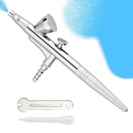 Pistola de aerógrafo portátil para alimentación por gravedad, aerógrafo para uñas, pistola de oxígeno, kit de maquillaje de seda, Aerografo para Reposteria Aerografos para Pintar Profesional