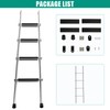 OUTPRIZE 57" RV Bunk Ladder, 4 Step Integrated Aluminum Camper