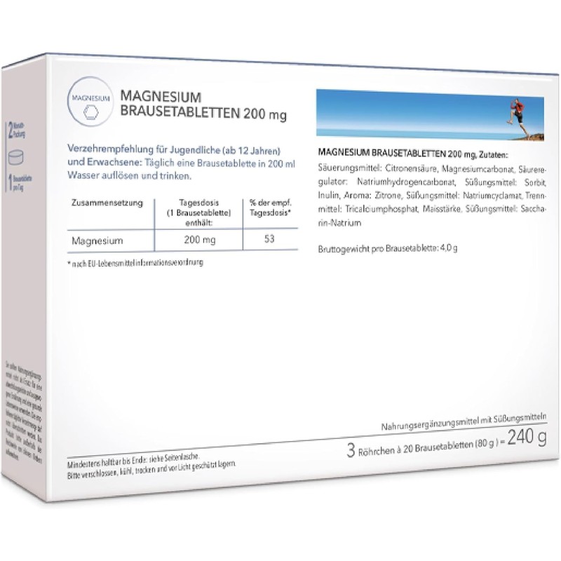 Medicom - Magnesium Effervescent Tablets 200 mg, Vitality for Muscles