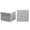 Creative Hobbies 12 Pack of Glossy White Glazed Ceramic Tiles