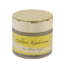 chi-enterprise Golden Children's Cream 30 ml I Natural Care & Protection for Face & Body with Almond Oil Jojoba Oil & Bach Flower I Harmonises & Relaxes Delicate Children's Skin