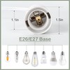 JACKYLED Extension Hanging Lantern Cord Cable UL 12Ft E26 E27