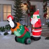Gemmy Industries Lightshow Airblown Santa and Penguin