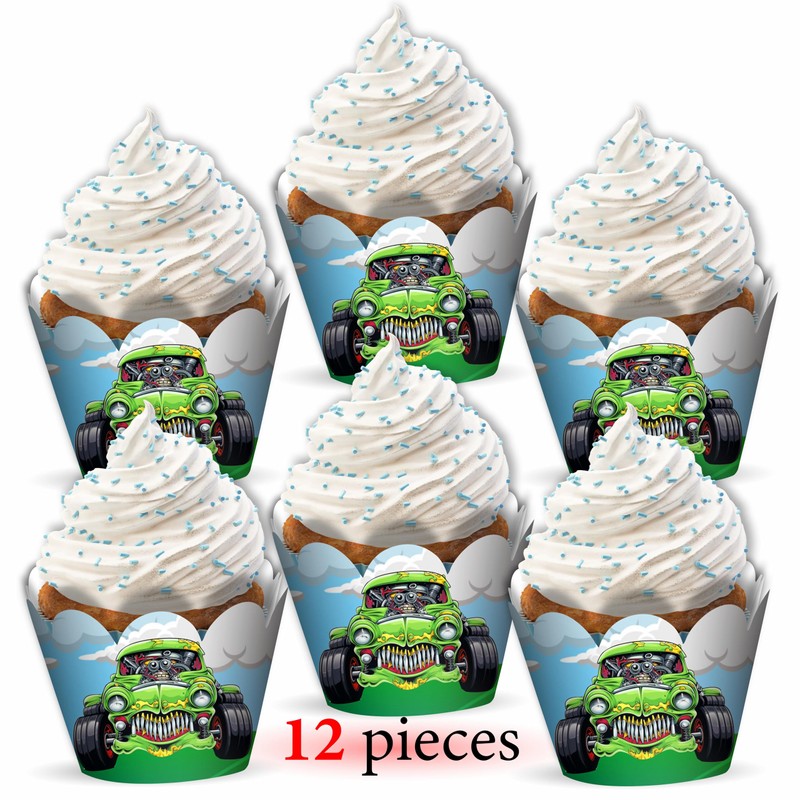 Seyal® Monster Truk Cupcake Wrapper
