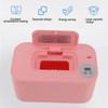 Wipes Warmer with Night Light Temperature Adjustable Refillable Multifunctional Portable