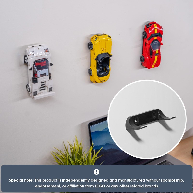 YHTCC 12PCS Wall-Mounted Car Display Shelves, for Displaying and Storing