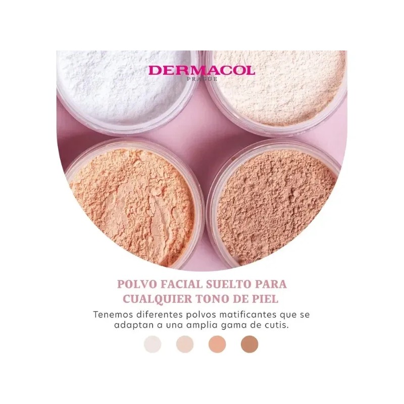Polvo Fijador Dermacol Light Mate Larga Duración 13.5g