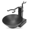 Naroote Soporte para Brocha de Afeitar de Acero Inoxidable