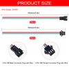 Lyeteung 20 Pairs JST SM 3 Pin Connectors, Mini Micro