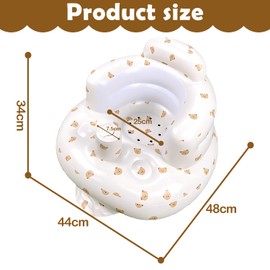 Inflatable Baby Seat, Baby Seat Aid, Portable Inflated Dining Room Chair, Training Seat for Babies, Baby Learning Sitting, Upright Inflatable Seat, Baby Support Seat for Babies Over 3 Months