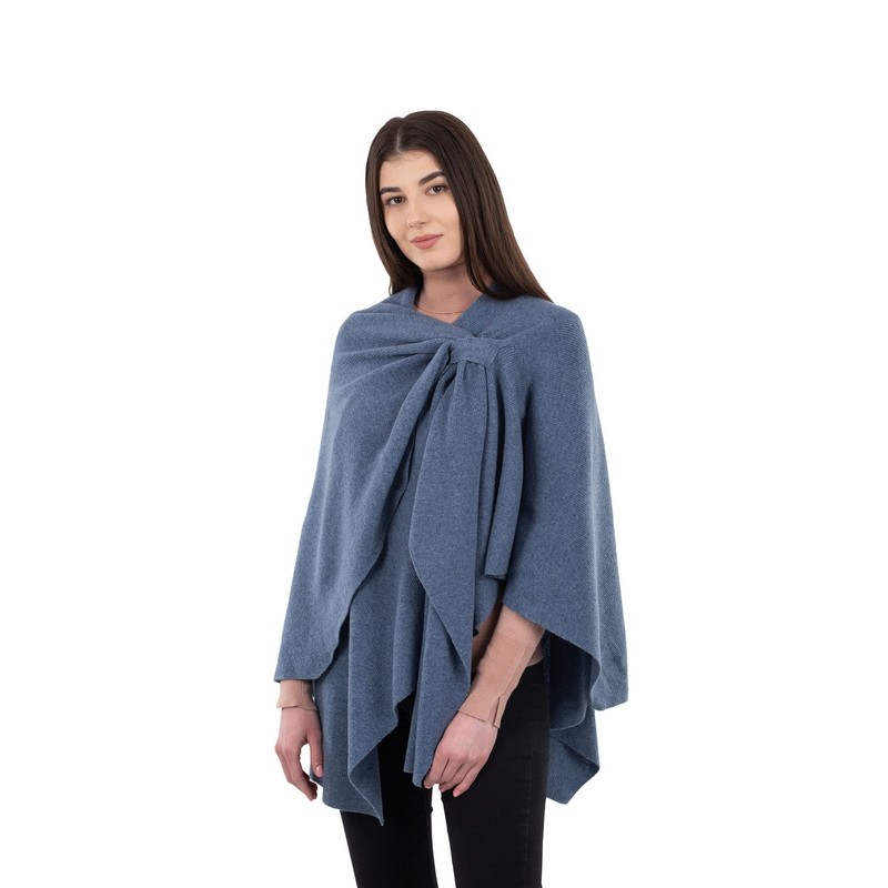 SAOL Chal Wraps para mujer, poncho de lana de oveja,