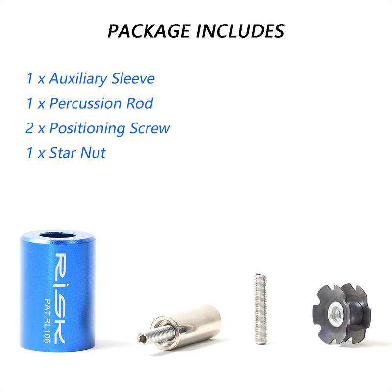 ALEOED Bike Fork Star Nut Setting Tool Kit, Bicycle Fork