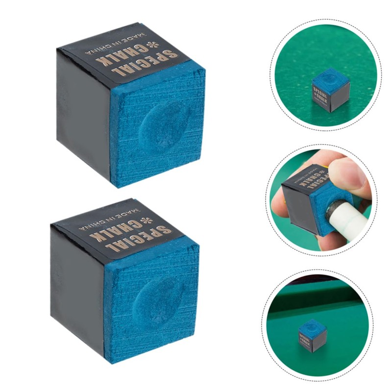 SUPVOX 24Pcs Billiard Cue Chalk A Grade Blue Pool Stick