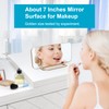 Slim LED Digital Alarm Clock, Mirror Surface for Makeup, with
