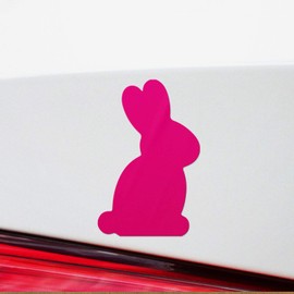 Decal Stickers of Easter Bunny Silhouette Silhouette (Pink) (Set of 2) Premium Waterproof Vinyl Decal Stickers for Laptop Phone Accessory Helmet Car Window Mug Tuber Cup Door Wall - ANDstic71040aPI