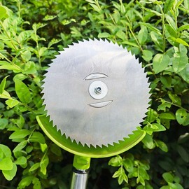 2Set 6" x 60 Teeth Carbide Tipped Weed Wacker Blade, Grass Trimmer Blade Heads Replacements Attachments , Metal Cutter Blades Replacement Suitable for Most Electrical Weed Wacker stringless Weed Eater