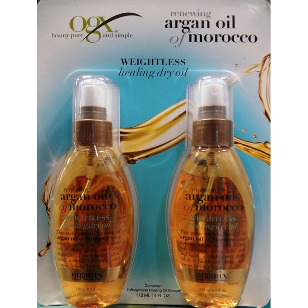 Organix 2-4fl OZ renewing argan oil of morocco, 8FL OZ