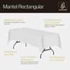 ALFER HOME - Mantel Rectangular Luxor, Elegante para Eventos, Banquetes,