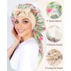 AWAYTR Long Satin Bonnet for Sleeping, Reversible Double Layer Hair