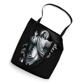 God holding Cat Easter He is Risen Jesus Loves Cats Tote Bag