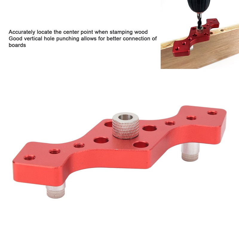 Self Center Dowel Jig Vertical Hole Puncher Locator Woodworking Doweling