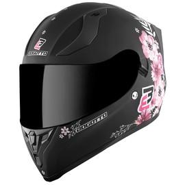 Bogotto H128 Fiori Helmet, Black/Pink, M