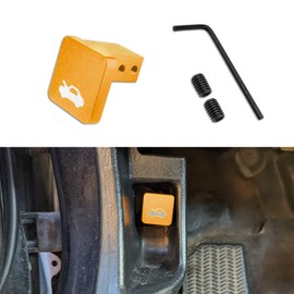 QZTYTY Hood Latch Release Handle Cable Repair Kit, Billet Aluminum Repair Handle, Hood Bonnet Release Lever Latch, Car Accessories for Honda Civic 1996-2011, CR-V 1997-2006, Element 2003-2011 (Gold)