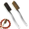 2PCS Climbing Brush Beige bouldering brush boar's hair and plastic
