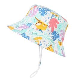 GEMVIE Fishing Hat Baby Boy Girl Sun Hat Toddler Summer Hat Beach Hat, White