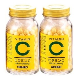 《Set Sale》 Orihiro Vitamin C Granules (300 Tablets) × 2-Piece Set
