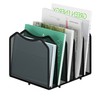 Simple Trending Mesh Desktop File Sorter Organizer, 5-Section Bookshelf for